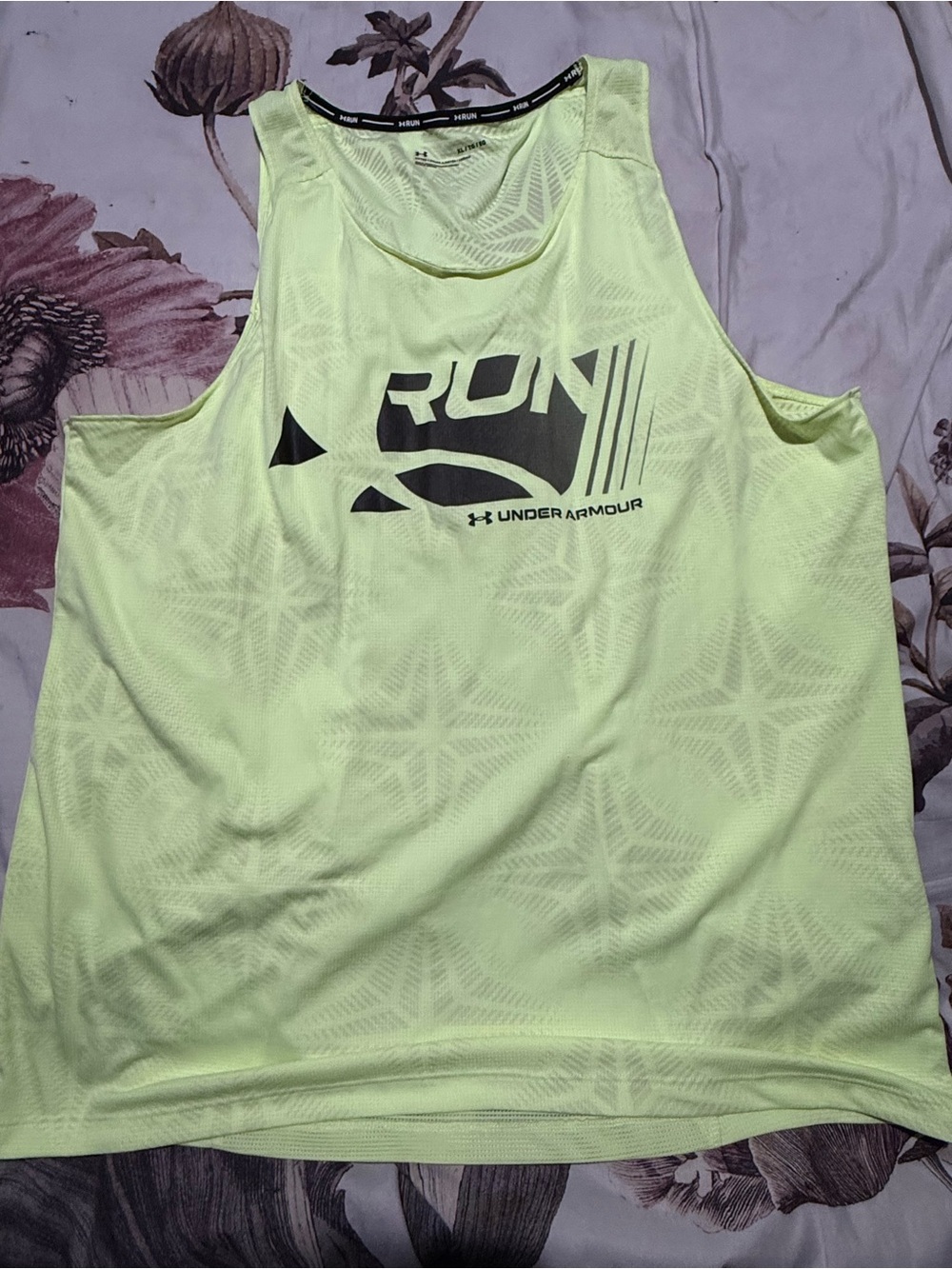 Under Armour Neon Yellow Run Tank Top
